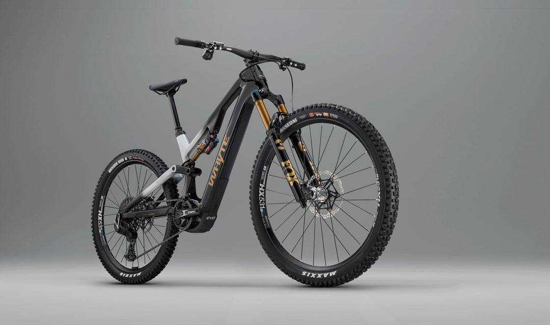 Whyte ELyte Evo Stag Works V2 Stealth Black and Silver Electric Mountain Bike