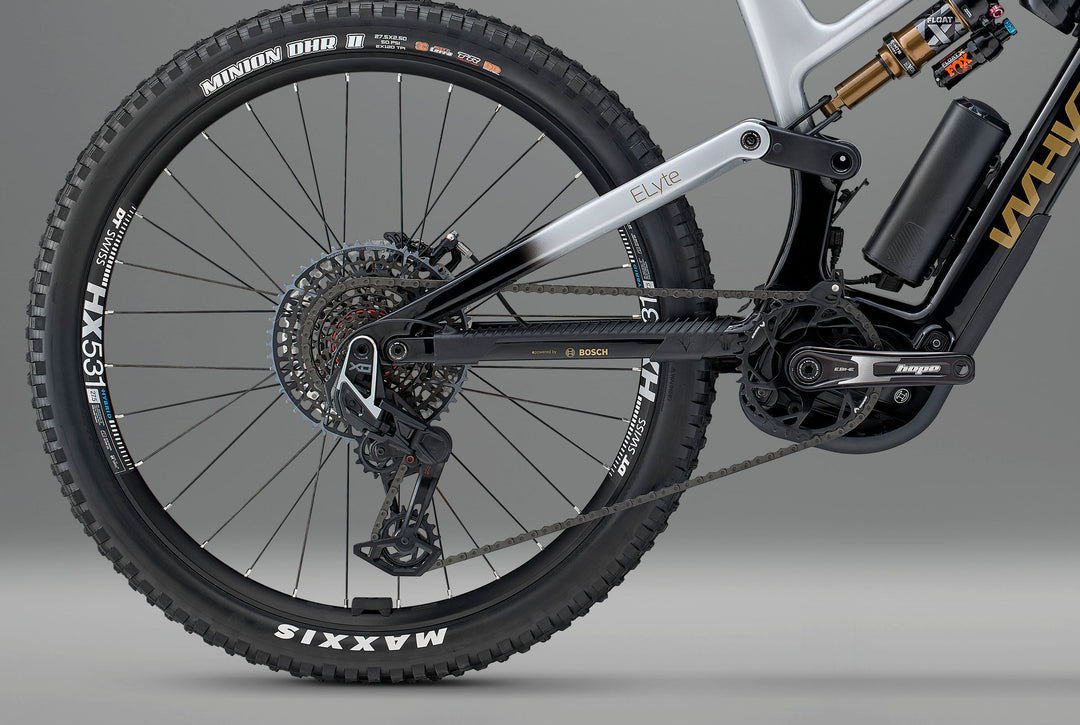 Whyte ELyte Evo Stag Works V2 Stealth Black and Silver Electric Mountain Bike