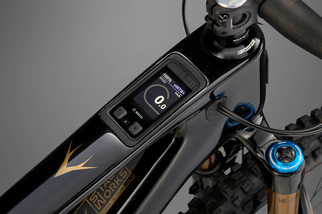 Whyte ELyte Evo Stag Works V2 Stealth Black and Silver Electric Mountain Bike