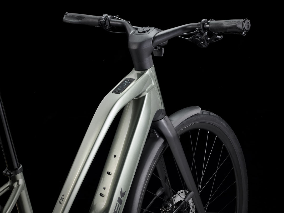 Trek FX+ 7 Midstep Lichen Green Gloss 2027 Electric Hybrid Bike