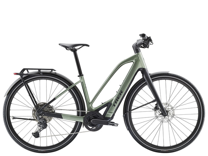 Trek FX+ 7 Midstep Lichen Green Gloss 2027 Electric Hybrid Bike
