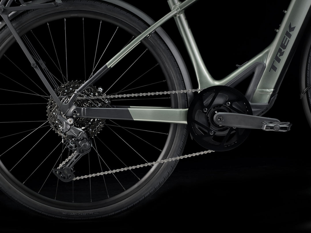 Trek FX+ 7 Lichen Green Gloss 2027 Electric Hybrid Bike