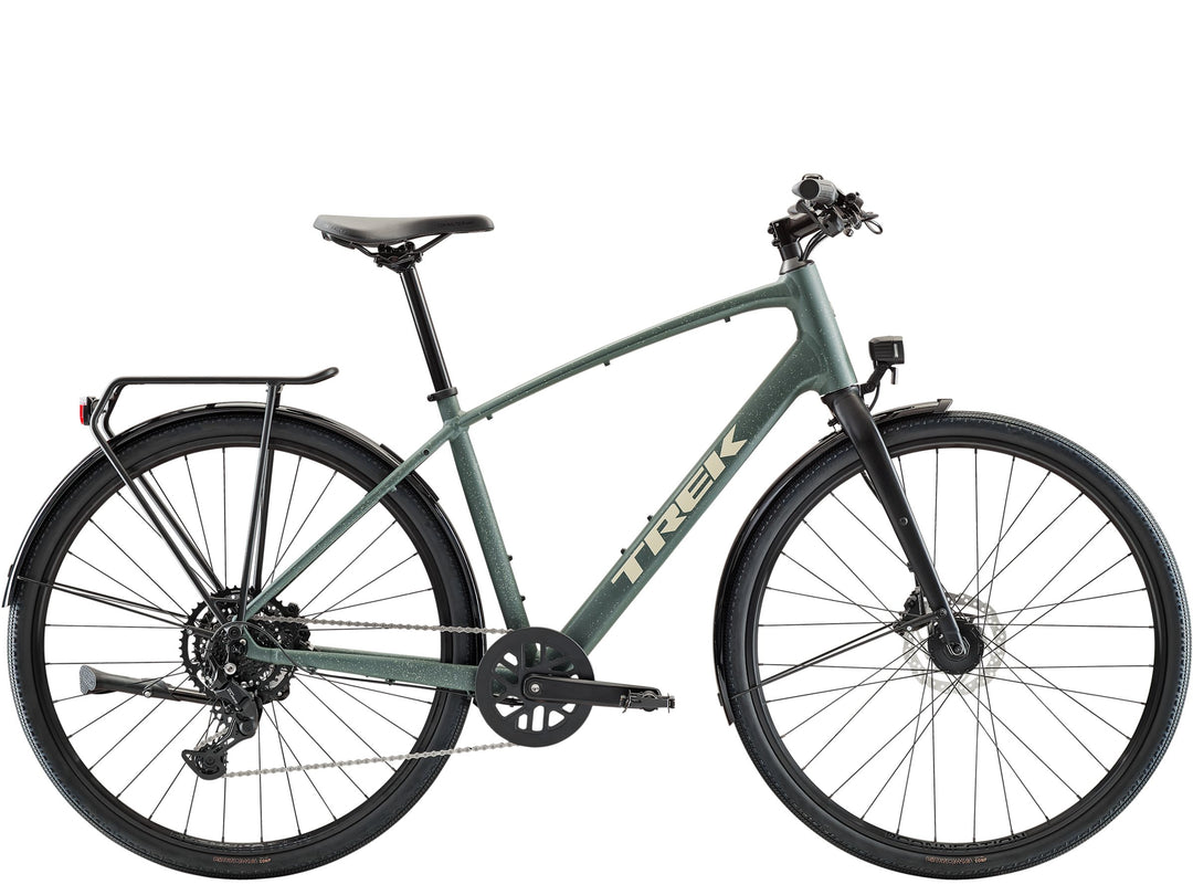Trek FX Sport AL Equipped Keswick Green Lichen Green Splatter 2027 Hybrid Bike