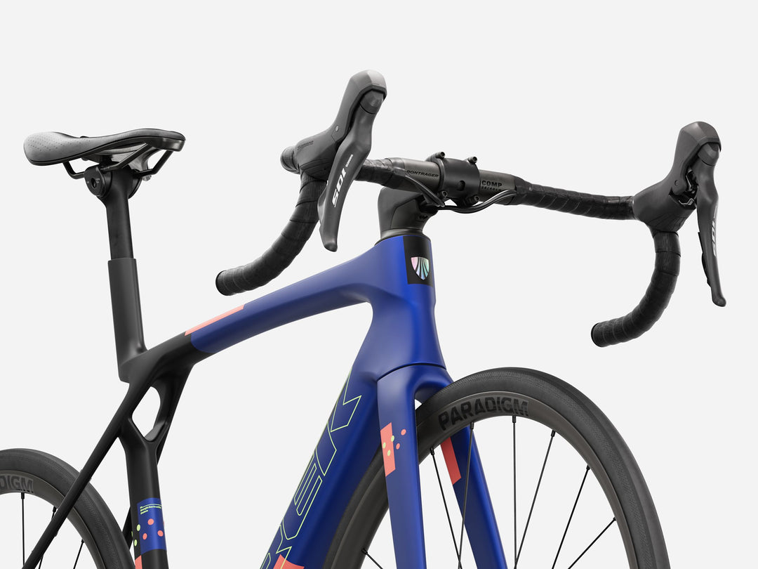 Trek Madone SL 5 Gen 8 Matte Cobalt Blue Trek Black Living Coral 2027 Road Bike