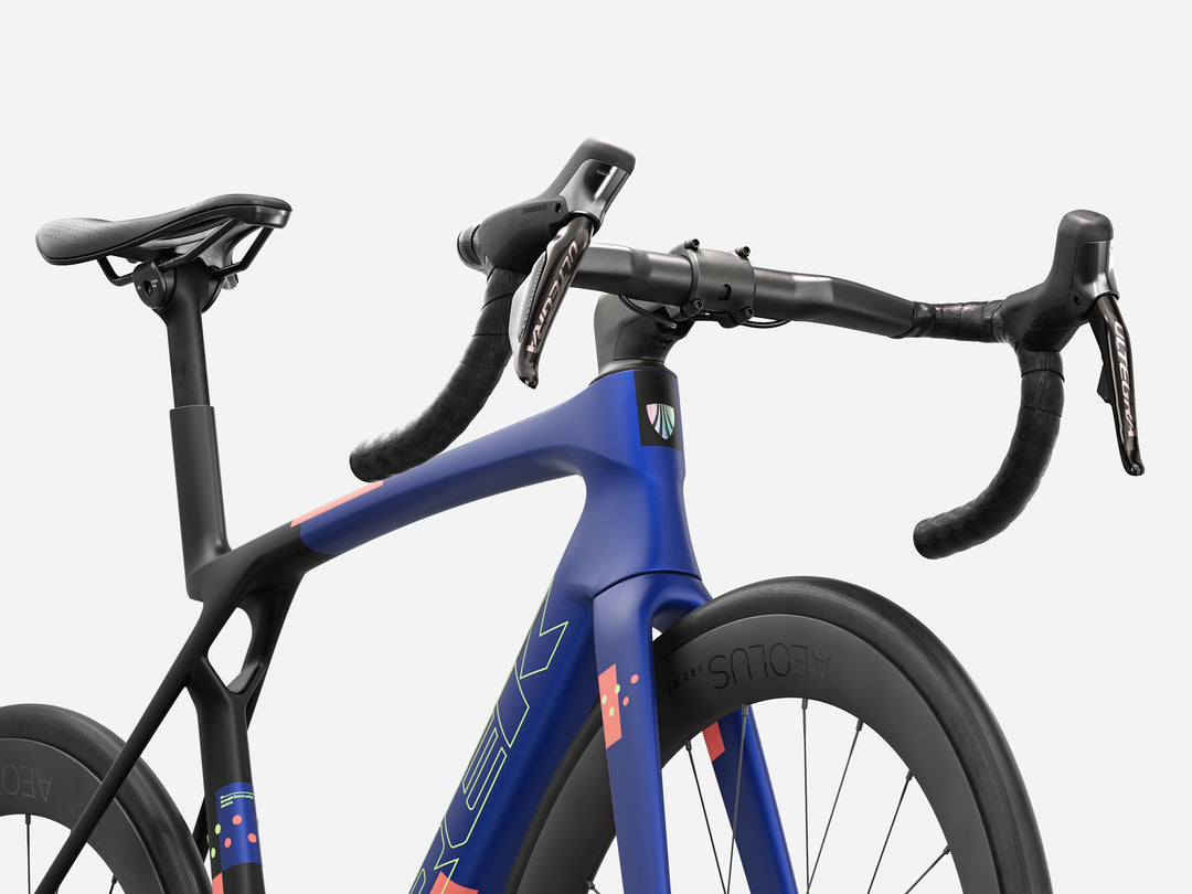 Trek Madone SL 7 Gen 8 Matte Cobalt Blue Trek Black Living Coral 2027 Road Bike