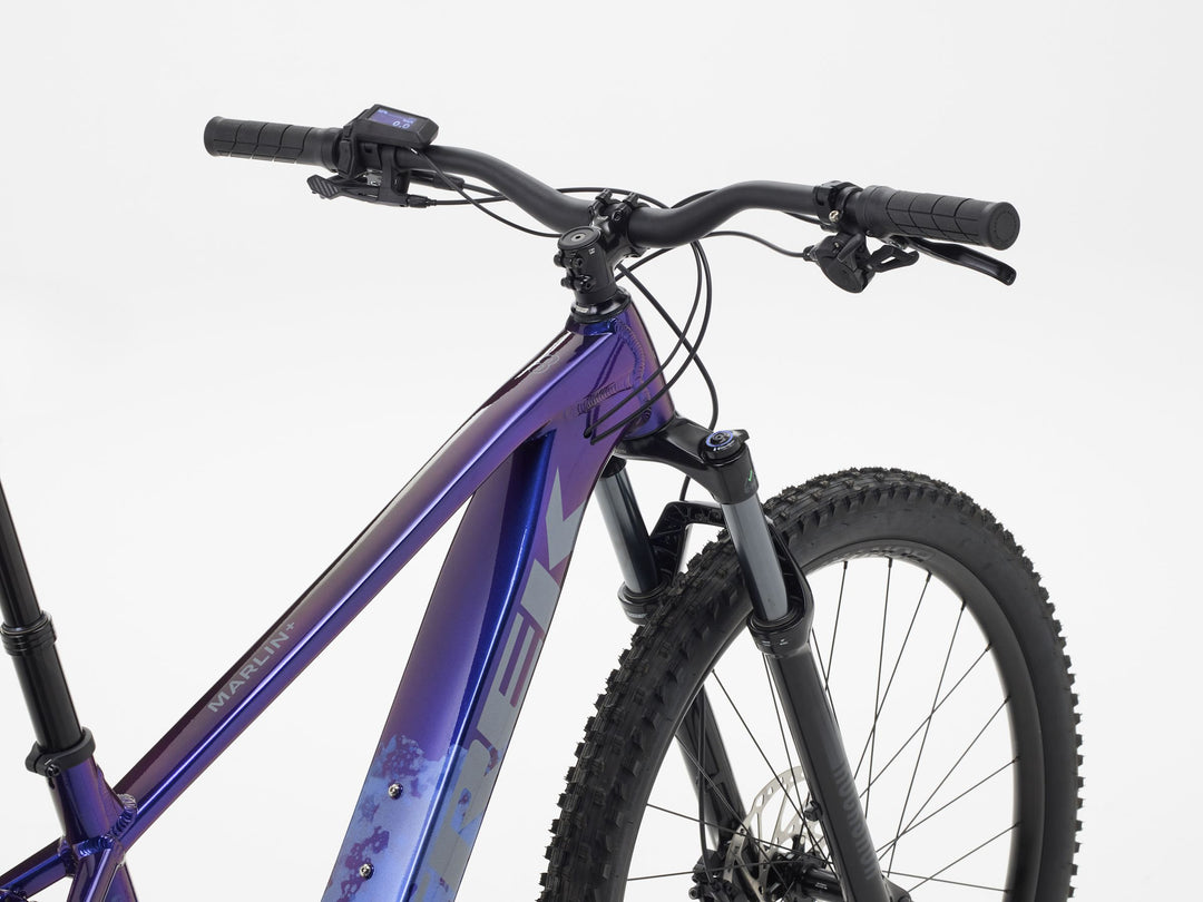 Trek Marlin+ 8 Purple Flip Black Fade 2026 Electric Mountain Bike