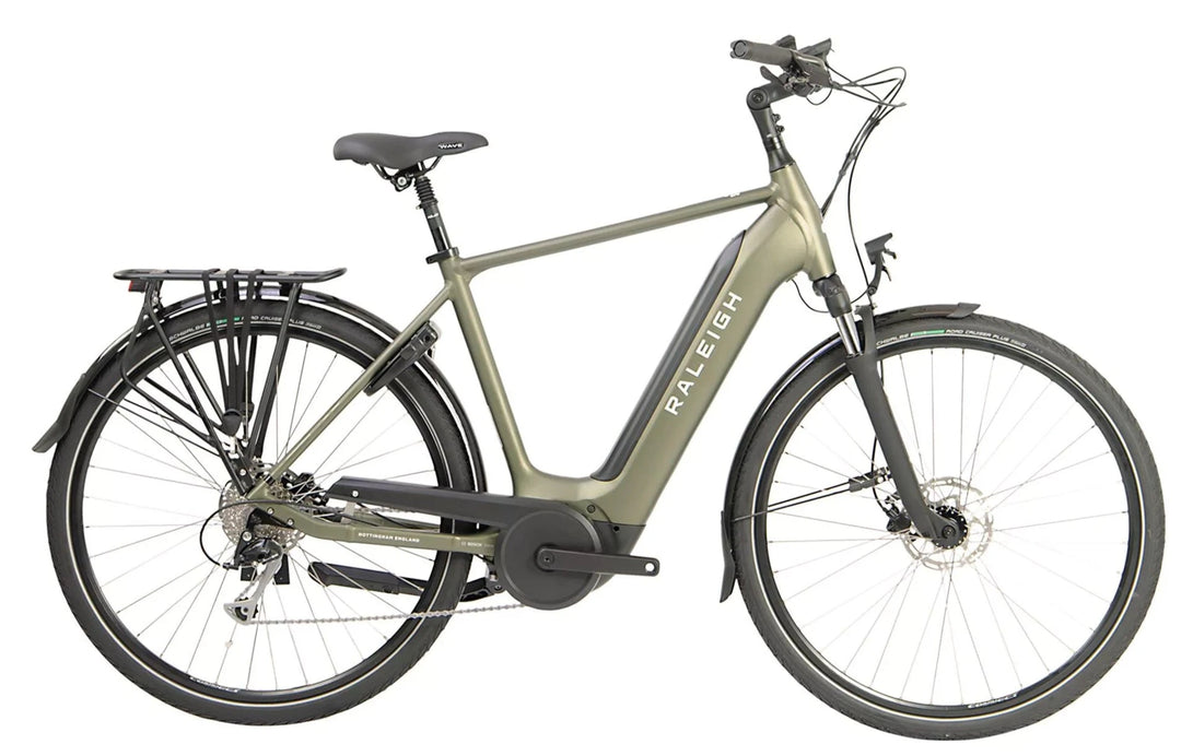 Raleigh Motus Grand Tour Derailleur Gear Green Electric Hybrid Bike Les s Cycles