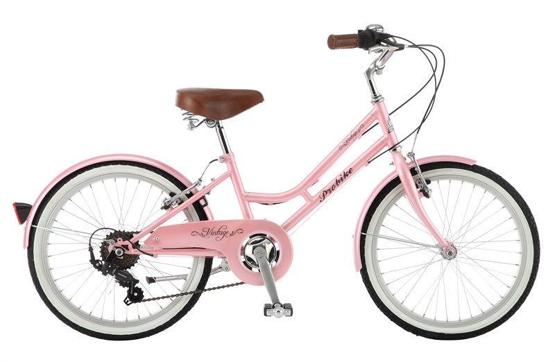 PROBIKE Mini Vintage 20" or 24" Pink Kids Bike