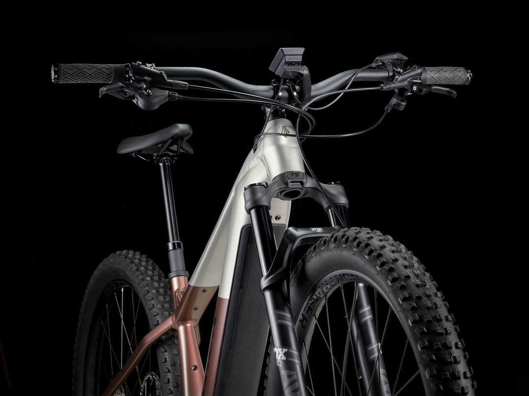 Trek Powerfly+ 8 Gen 5 Satin Lunar Silver Bronze Age 2026 Electric Mountain Bike
