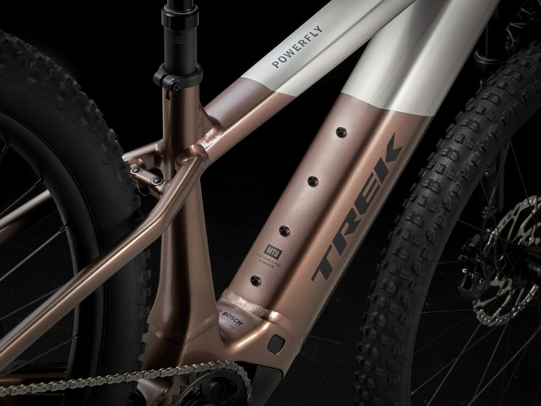 Trek Powerfly+ 8 Gen 5 Satin Lunar Silver Bronze Age 2026 Electric Mountain Bike