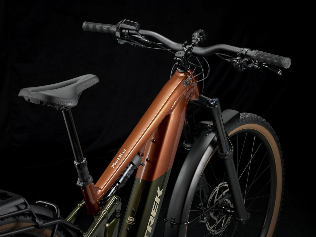 Trek Powerfly+ FS 4 Equipped Gen 4 Pennyflake Black Olive 2027 Electric Mountain Bike