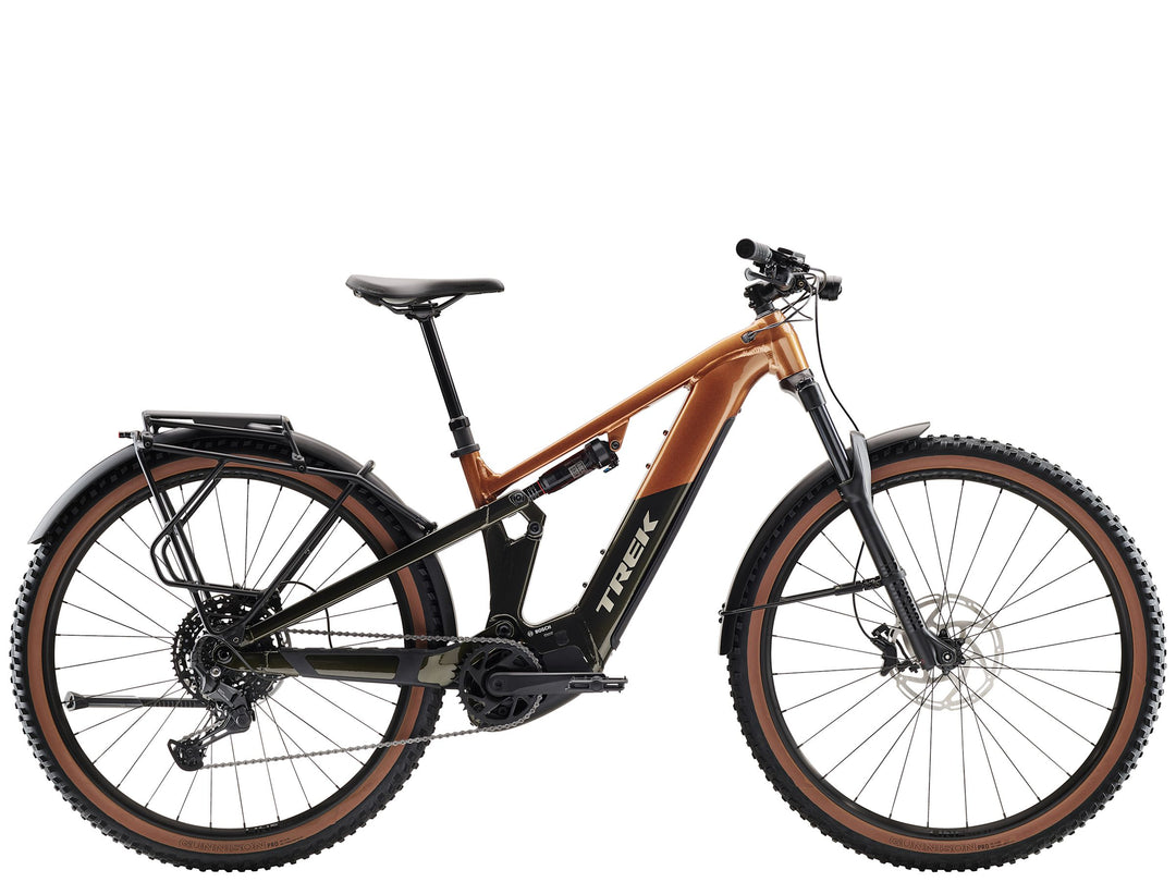 Trek Powerfly+ FS 4 Equipped Gen 4 Pennyflake Black Olive 2027 Electric Mountain Bike