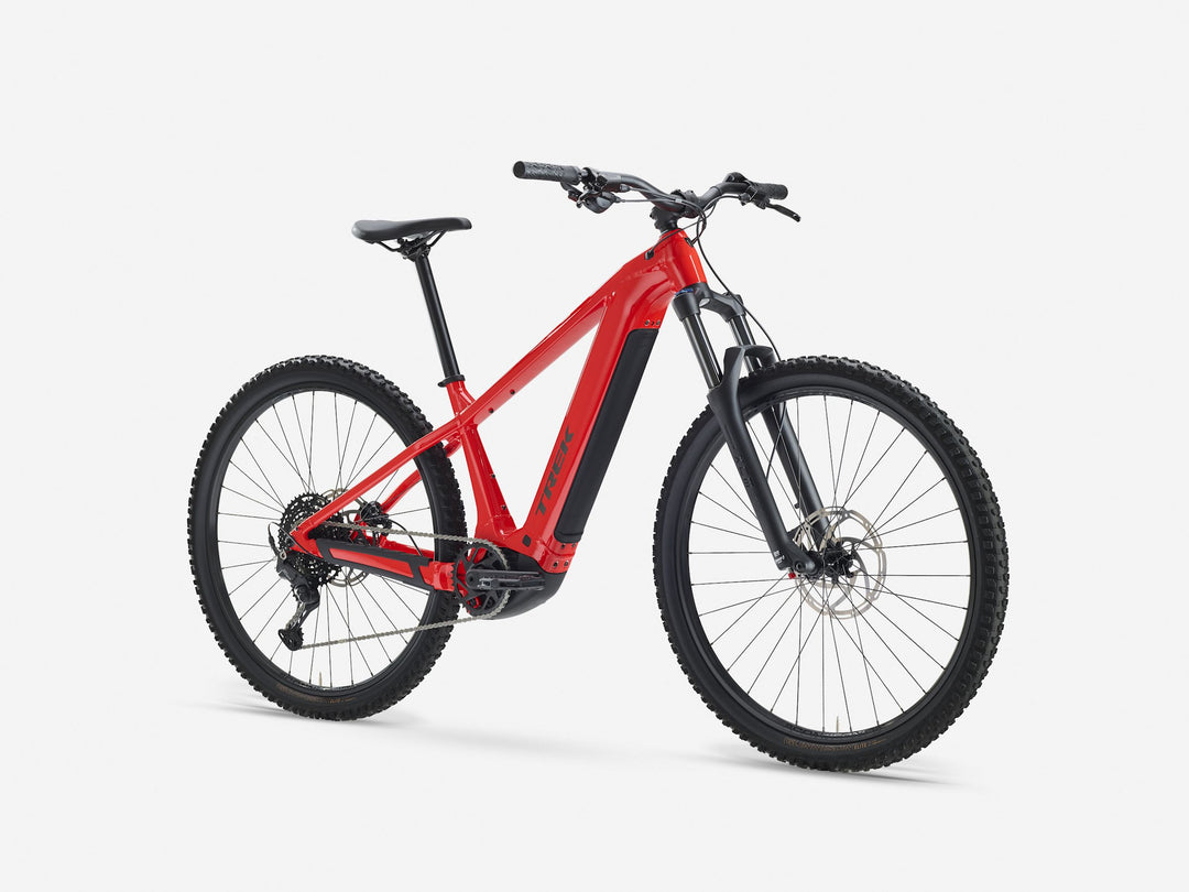 Trek Powerfly+ 4 800Wh Gen 5 Radioactive Red Black Chrome 2027 Electric Mountain Bike