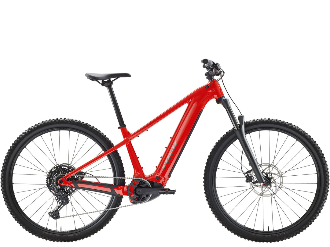 Trek Powerfly+ 4 800Wh Gen 5 Radioactive Red Black Chrome 2027 Electric Mountain Bike