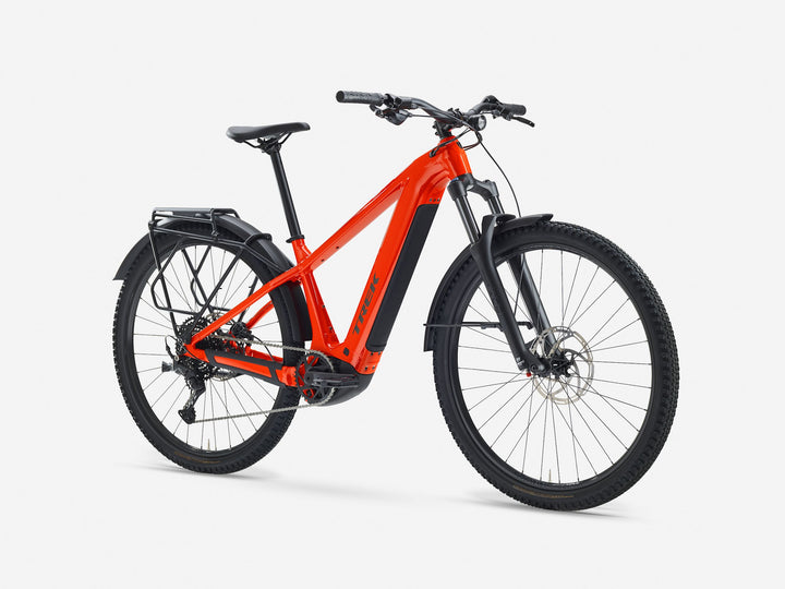 Trek Powerfly+ 4 Equipped 800 Gen 5 Radioactive Red Black Chrome 2027 Electric Mountain Bike