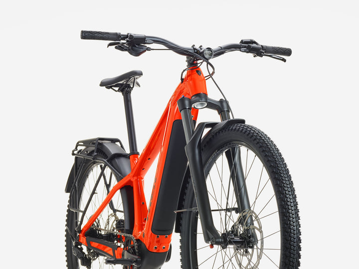 Trek Powerfly+ 4 Equipped 800 Gen 5 Radioactive Red Black Chrome 2027 Electric Mountain Bike