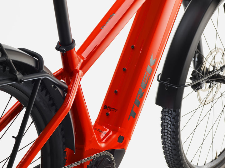 Trek Powerfly+ 4 Equipped 800 Gen 5 Radioactive Red Black Chrome 2027 Electric Mountain Bike
