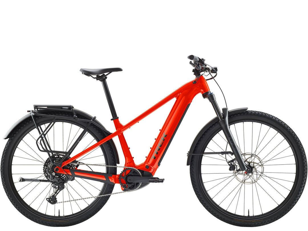 Trek Powerfly+ 4 Equipped 800 Gen 5 Radioactive Red Black Chrome 2027 Electric Mountain Bike