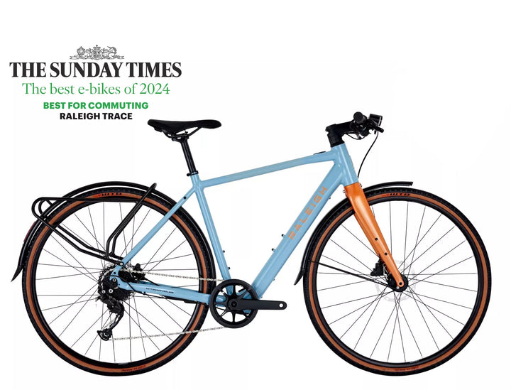 Raleigh Trace Blue 2023 Electric Hybrid Bike