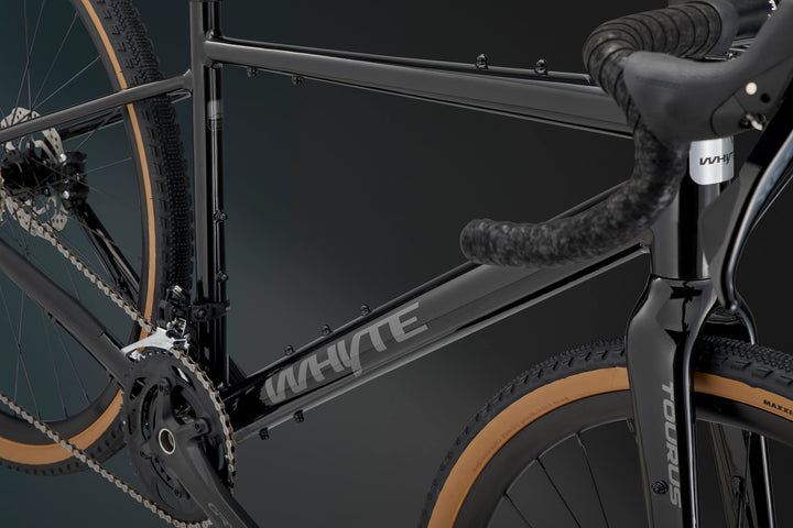 Whyte Tourus Black Silver Touring 2026 Gravel Road Bike
