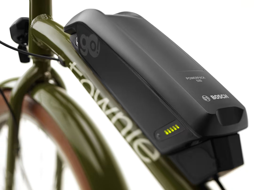 Electra Townie Go! 5i Step-Over Olive Electric Bike