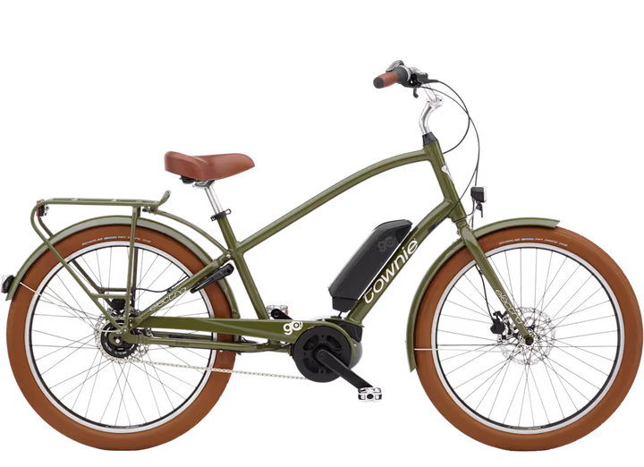 Electra Townie Go! 5i Step-Over Olive Electric Bike