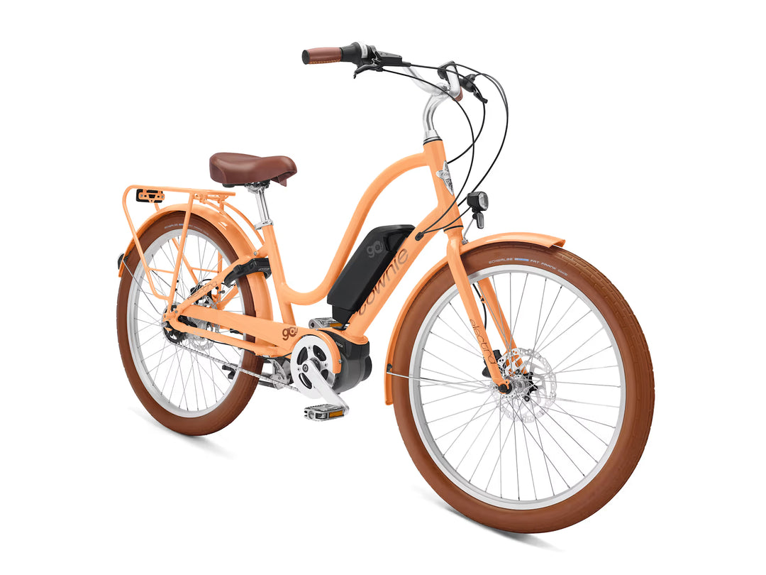 Electra Townie Go! 5i Step-Thru Apricot Electric Bike