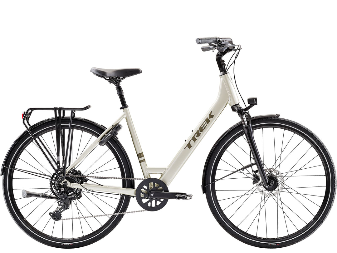 Trek Verve Lowstep Equipped Lunar Silver 2027 Hybrid Bike