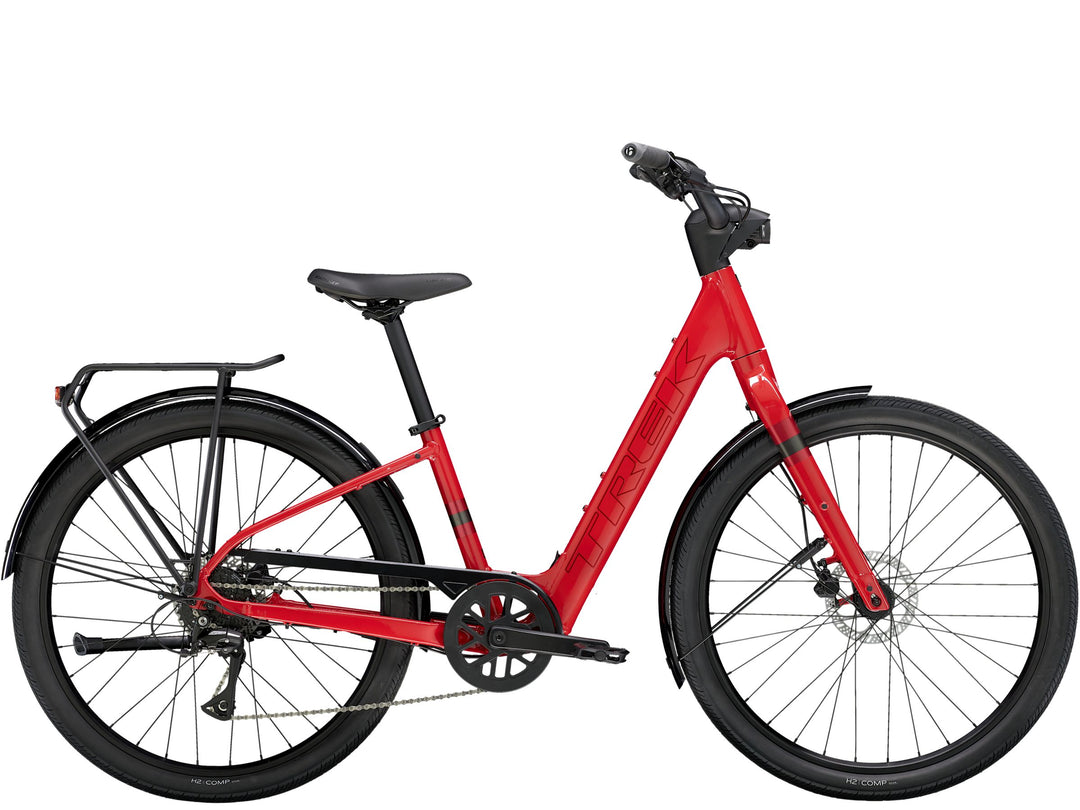 Trek Verve+ 1 LT Lowstep Viper Red 2026 Electric Hybrid Bike