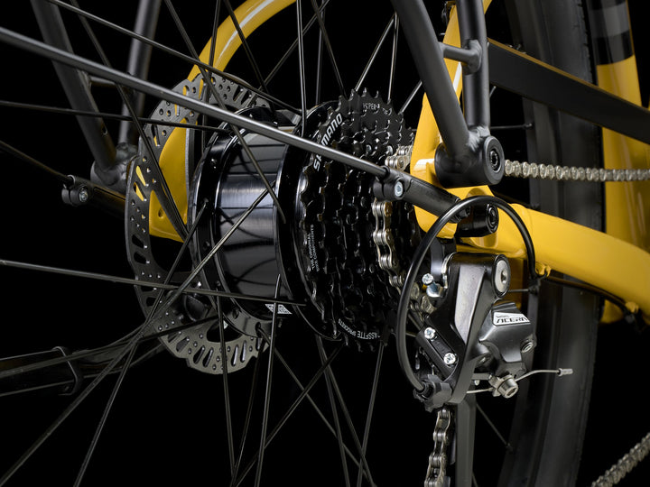 Trek Verve+ 1 LT Lowstep Baja Yellow 2025 Electric Hybrid Bike