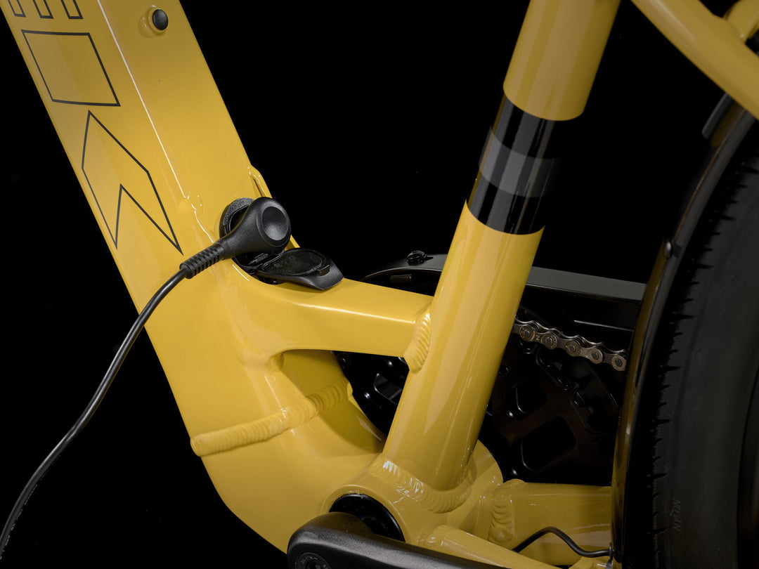 Trek Verve+ 1 LT Lowstep Baja Yellow 2025 Electric Hybrid Bike
