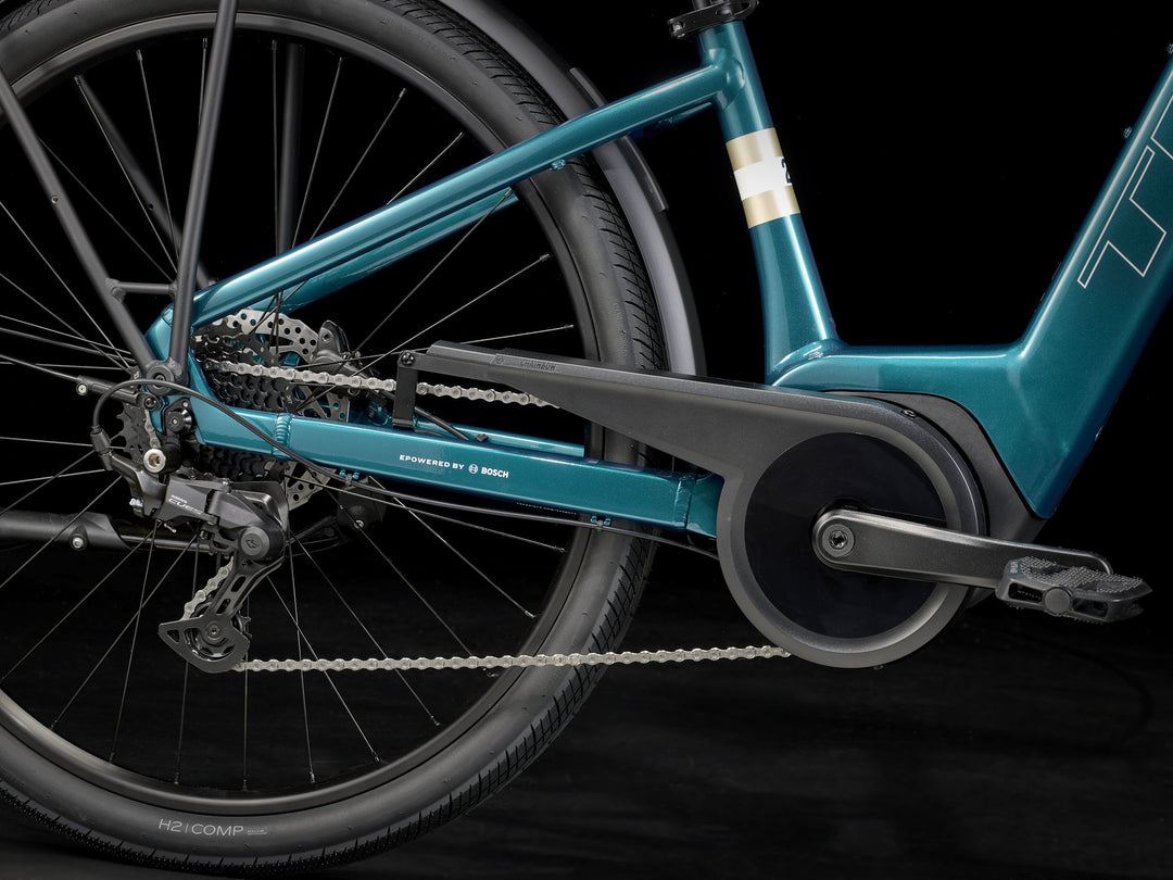 Trek Verve+ 2 Lowstep Gen 3 Dark Aquatic 2026 Electric Hybrid Bike
