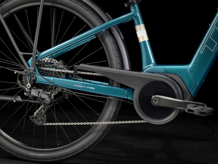 Trek Verve+ 2 Lowstep Gen 3 Dark Aquatic 2026 Electric Hybrid Bike