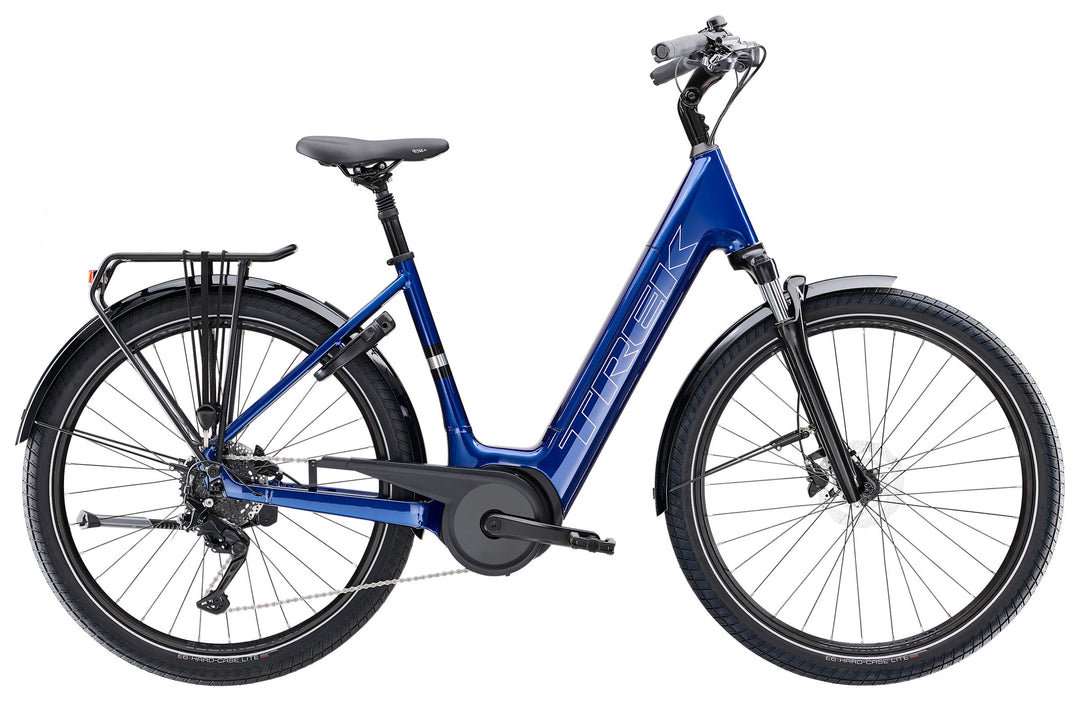 Trek Verve+ 3 Lowstep Gen 3 Hex Blue 2026 Electric Hybrid Bike