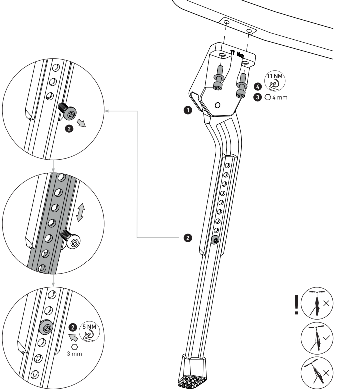 Cube Acid Kickstand FM Bike Stand
