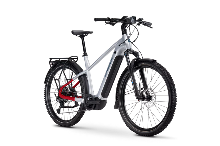 Haibike Trekking 7 High Soft Grey 800wh 2025 Electric Hybrid Bike