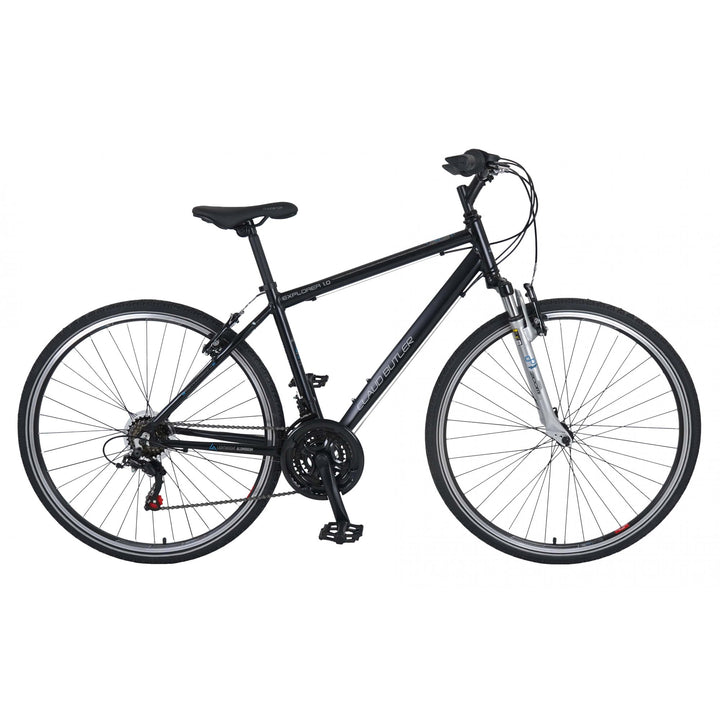 Claud Butler Explorer 1.0 Black 2024 Hybrid Bike