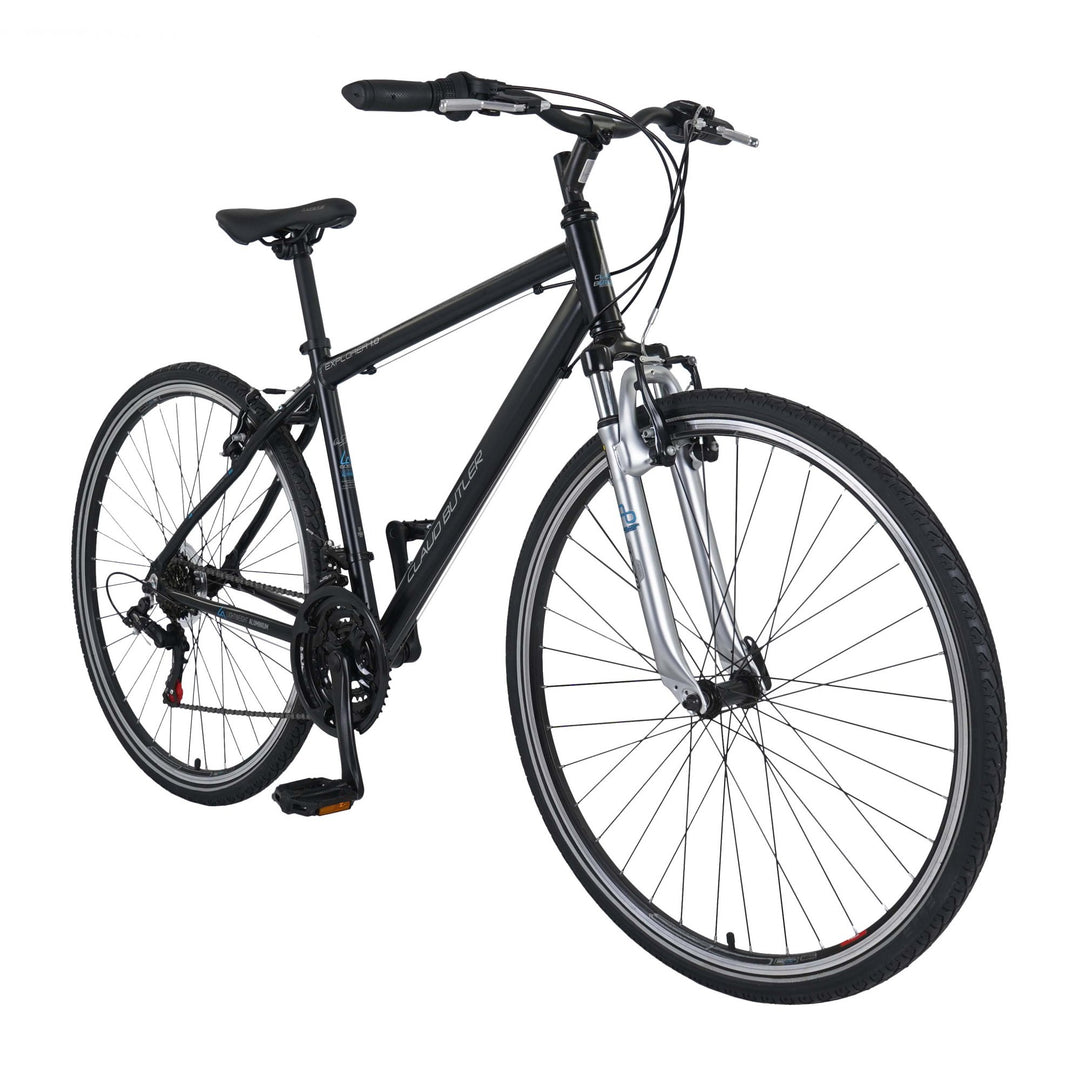 Claud Butler Explorer 1.0 Black 2024 Hybrid Bike