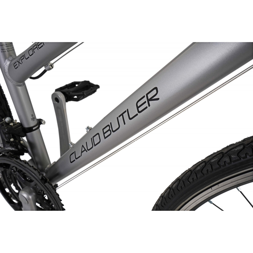 Claud Butler Explorer 1.0 Low Step Silver 2024 Hybrid Bike