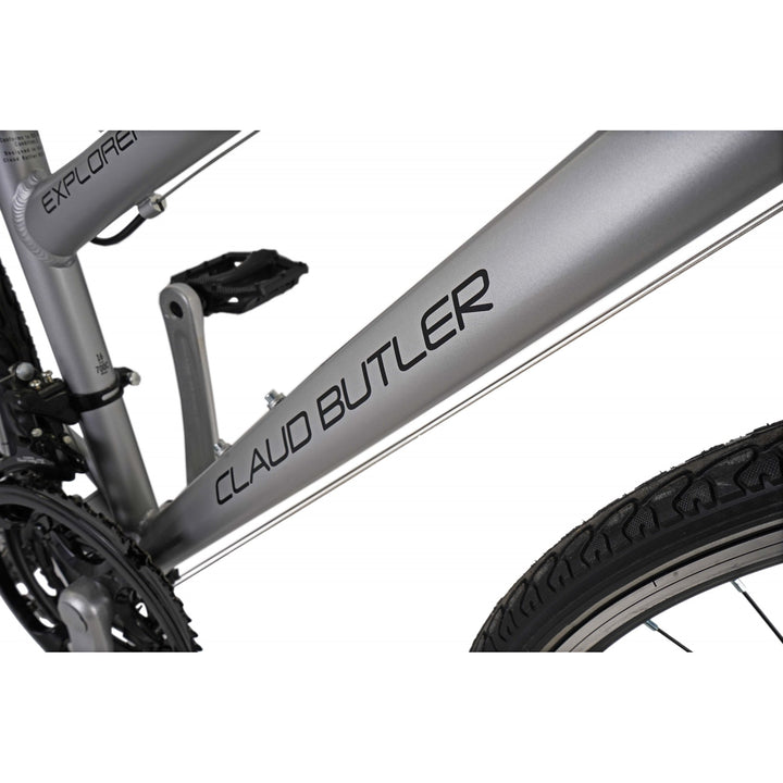 Claud Butler Explorer 1.0 Low Step Silver 2024 Hybrid Bike
