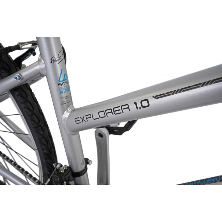 Claud Butler Explorer 1.0 Low Step Silver 2024 Hybrid Bike