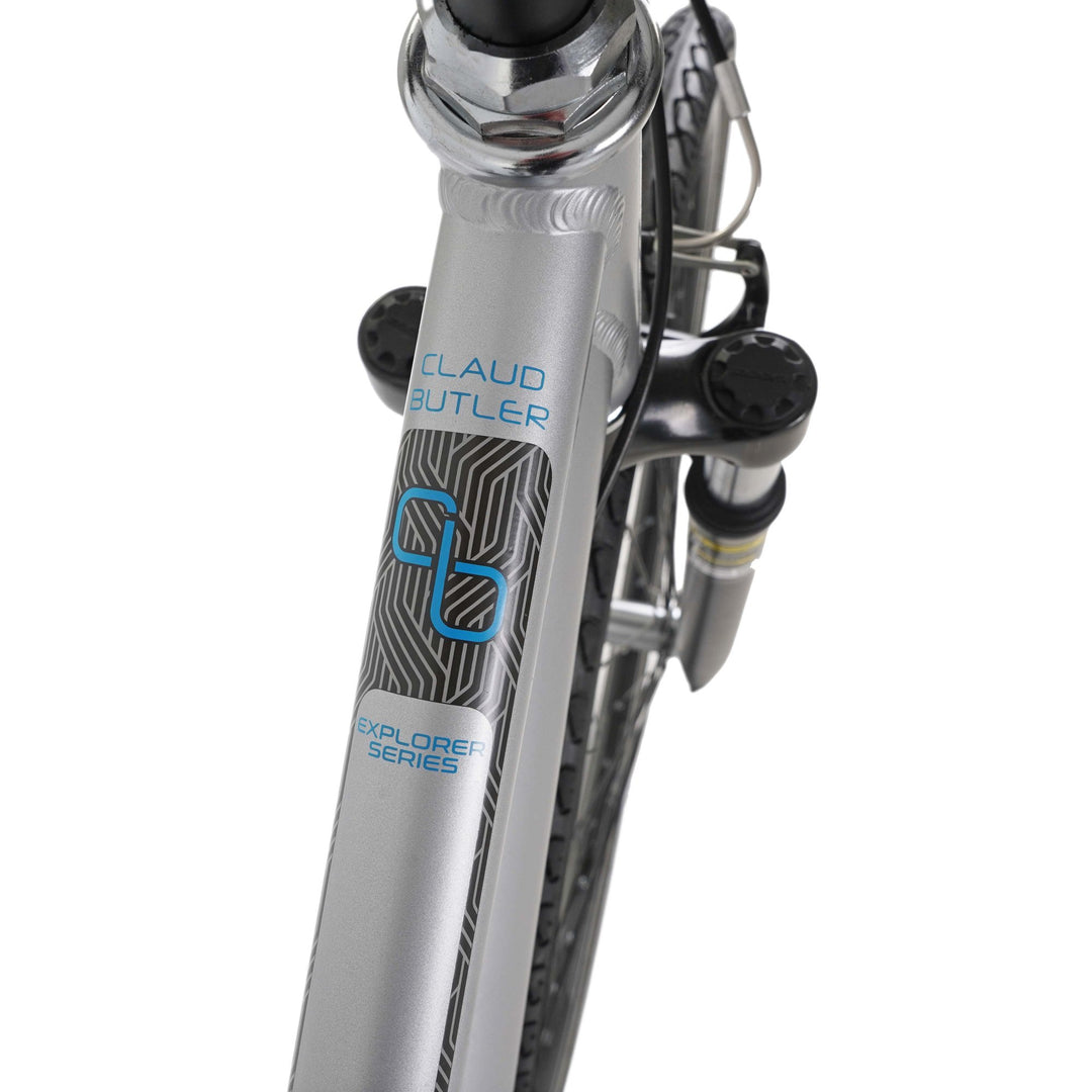Claud Butler Explorer 1.0 Low Step Silver 2024 Hybrid Bike