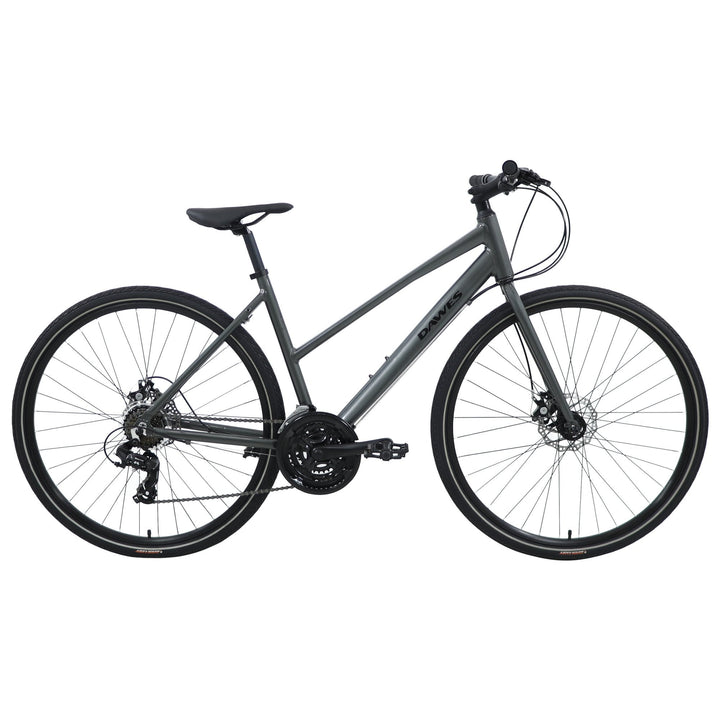 Dawes Discovery 1.0 Low Step Carbon Grey 2025 Hybrid Bike