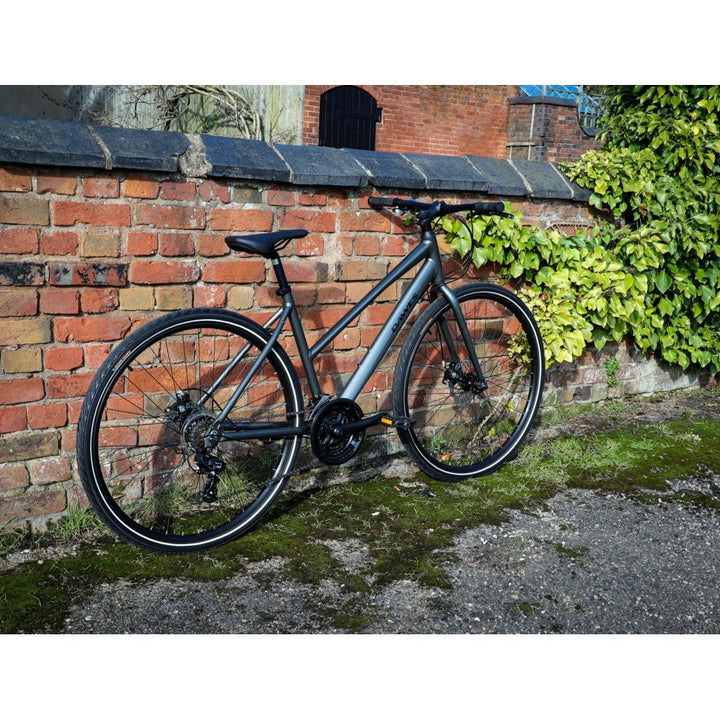 Dawes Discovery 1.0 Low Step Carbon Grey 2025 Hybrid Bike