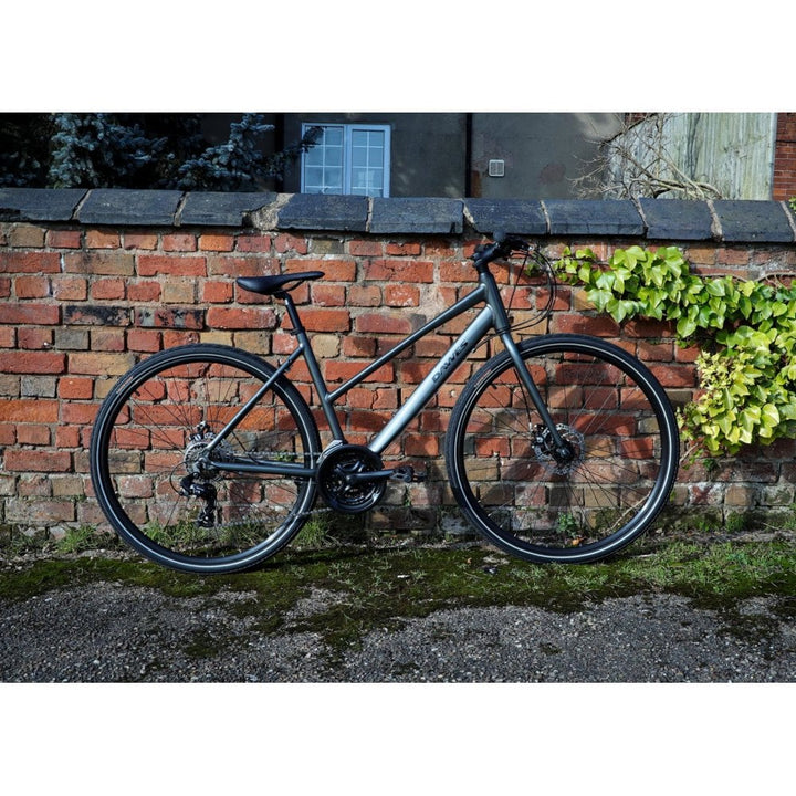 Dawes Discovery 1.0 Low Step Carbon Grey 2025 Hybrid Bike