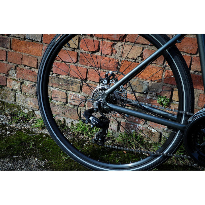 Dawes Discovery 1.0 Low Step Carbon Grey 2025 Hybrid Bike