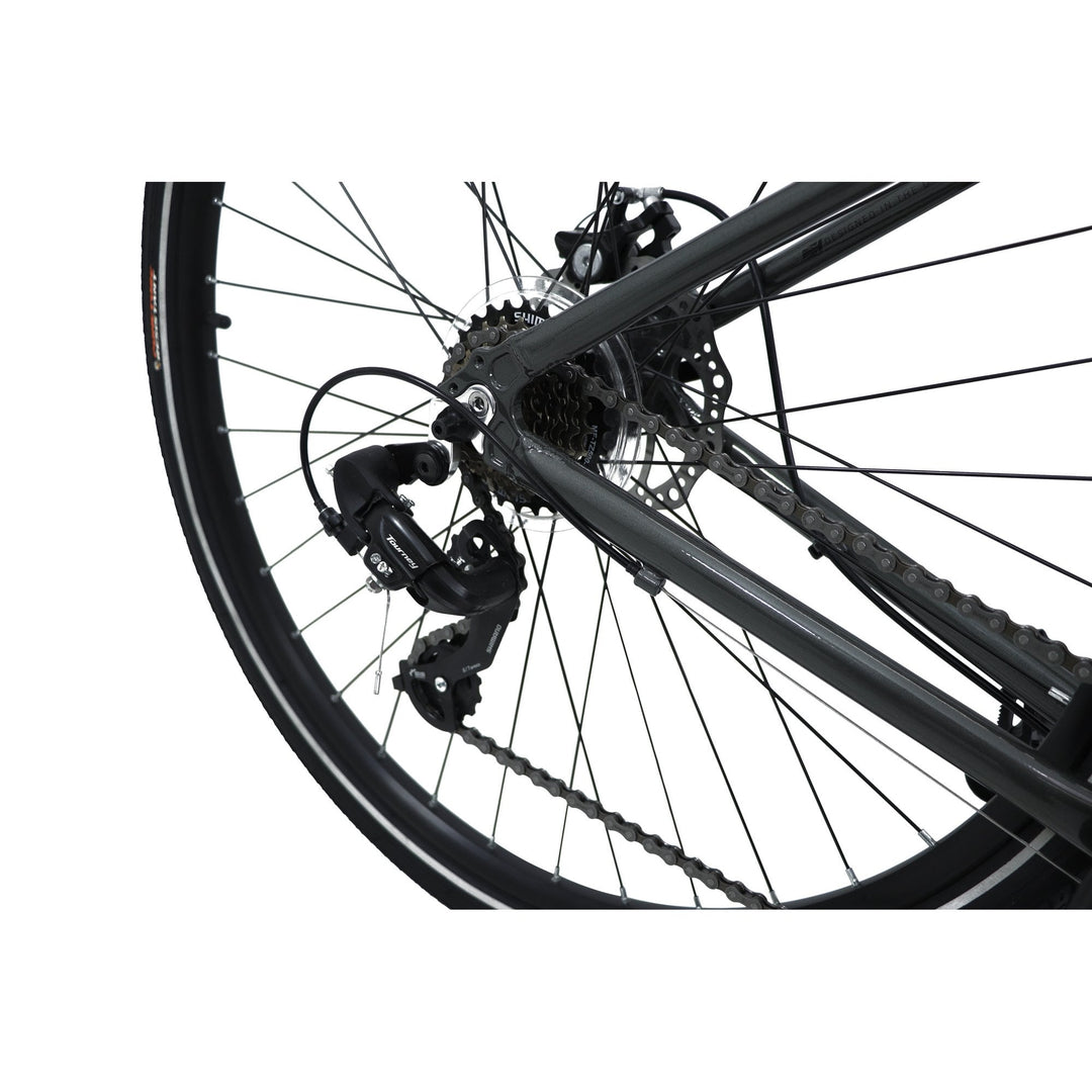 Dawes Discovery 1.0 Low Step Carbon Grey 2025 Hybrid Bike
