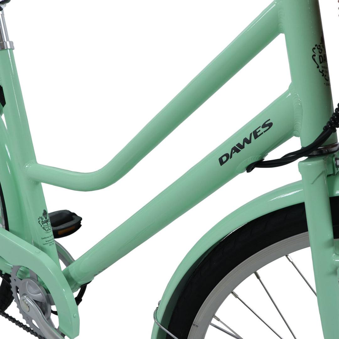 Dawes Elegance Low Step Mint Green 2025 Electric Hybrid Bike