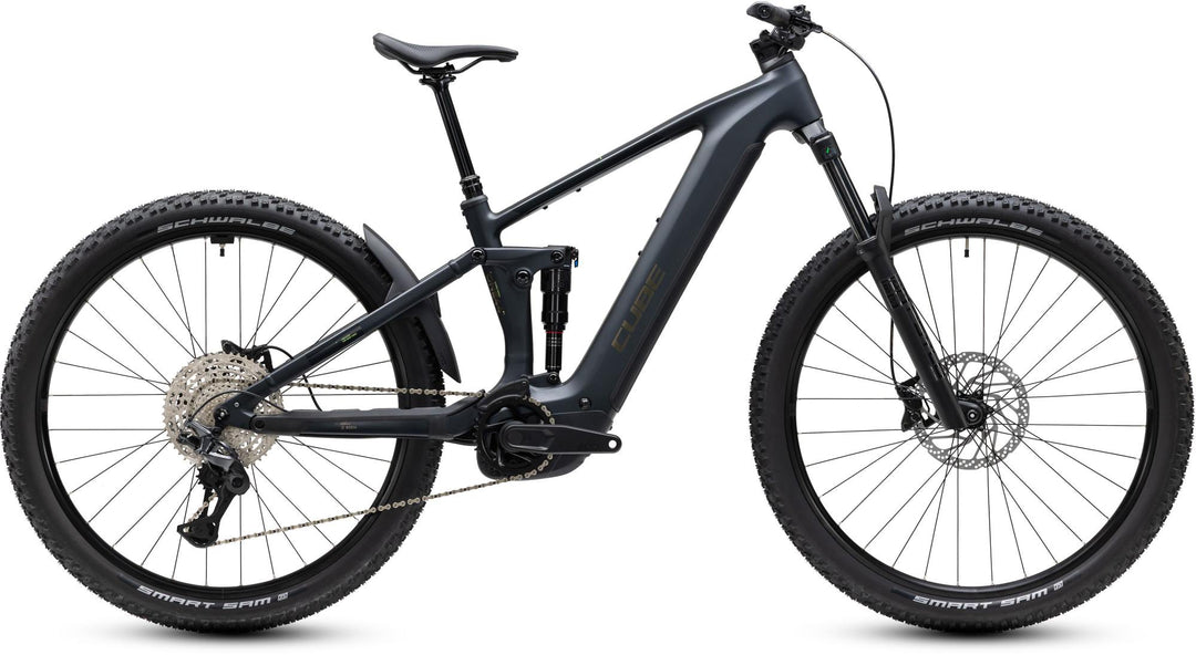 Cube Stereo Hybrid One44 Pro 800 Coal Black 2027 Electric Mountain Bike