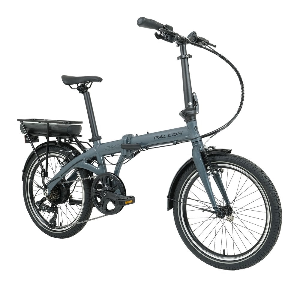 Falcon Compact Gloss Grey 2026 Electric Folding Bike